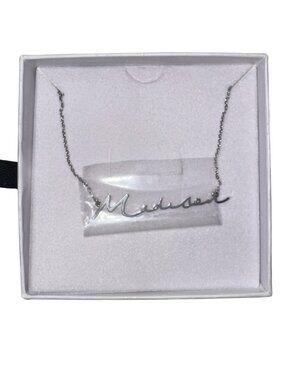 Oak & Luna Sterling Silver Name Necklace - "Madison"
